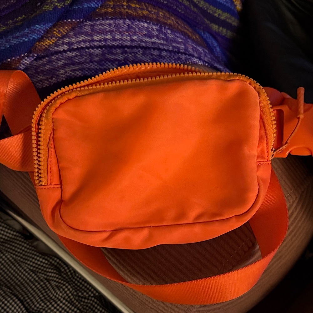 Vibrant Orange Men's Crossbody Bag